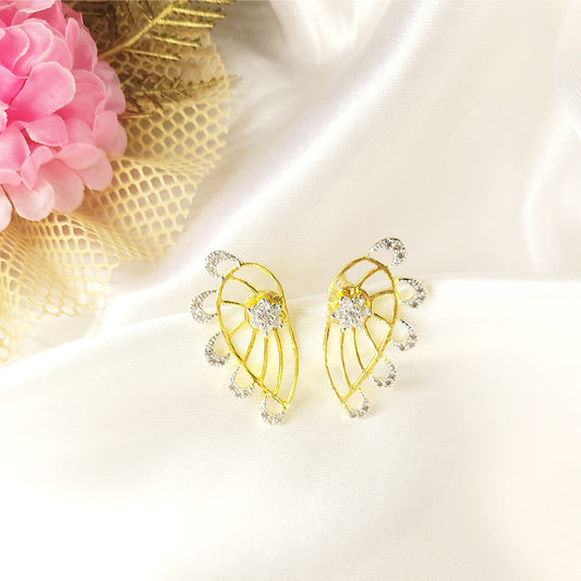 Butterfly High Gold earrings from Kallos Jewellery