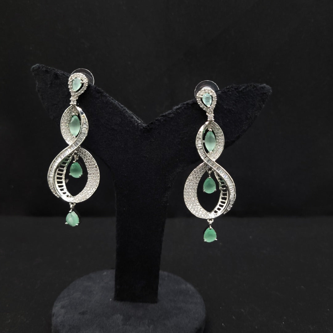 Chandelier Earrings-8 Shaped With Stud from Kallos Jewellery