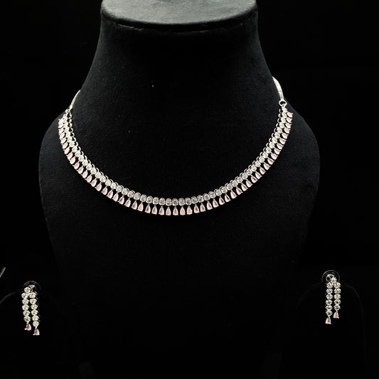 Pink American Diamond Necklace from Kallos Jewellery