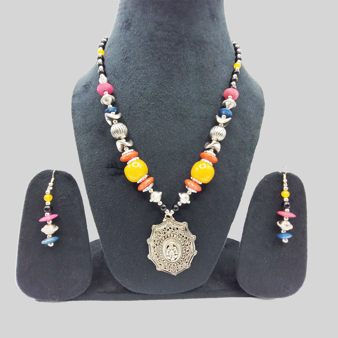 Latest Tibetan style Jewellery Set Necklace natural stone and beads Boho