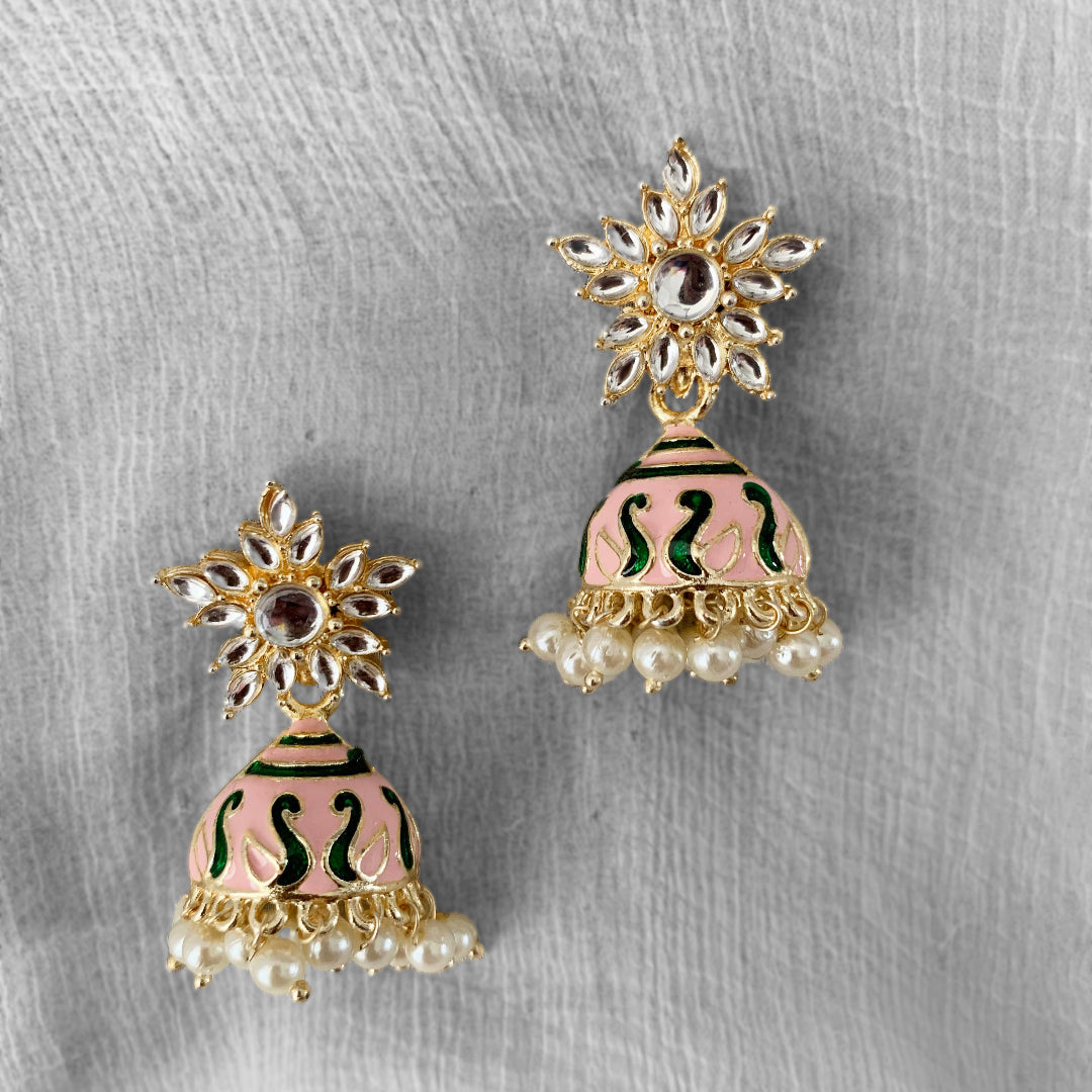 Creme Coloured Jhumkis