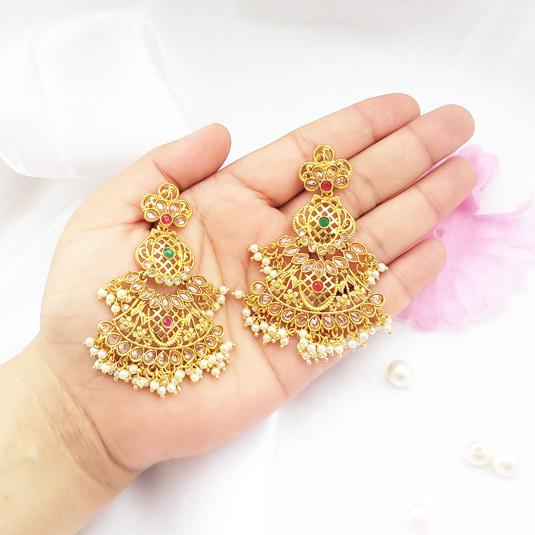 Trending High Gold Pearl Earrings from Kallos Jewellery