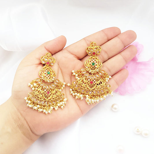 Trending High Gold Pearl Earrings from Kallos Jewellery