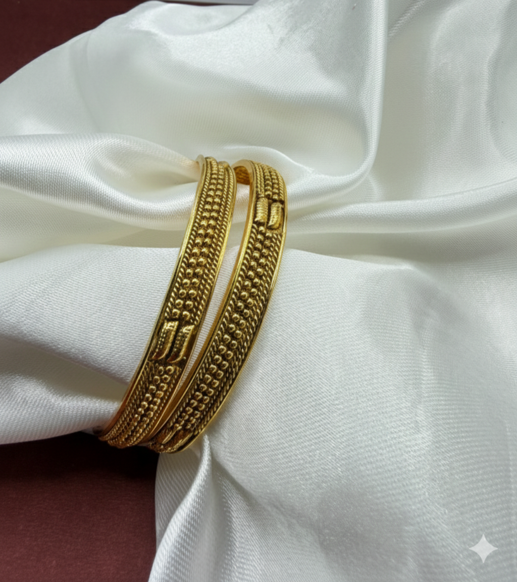 Gold Plated Bangle Set