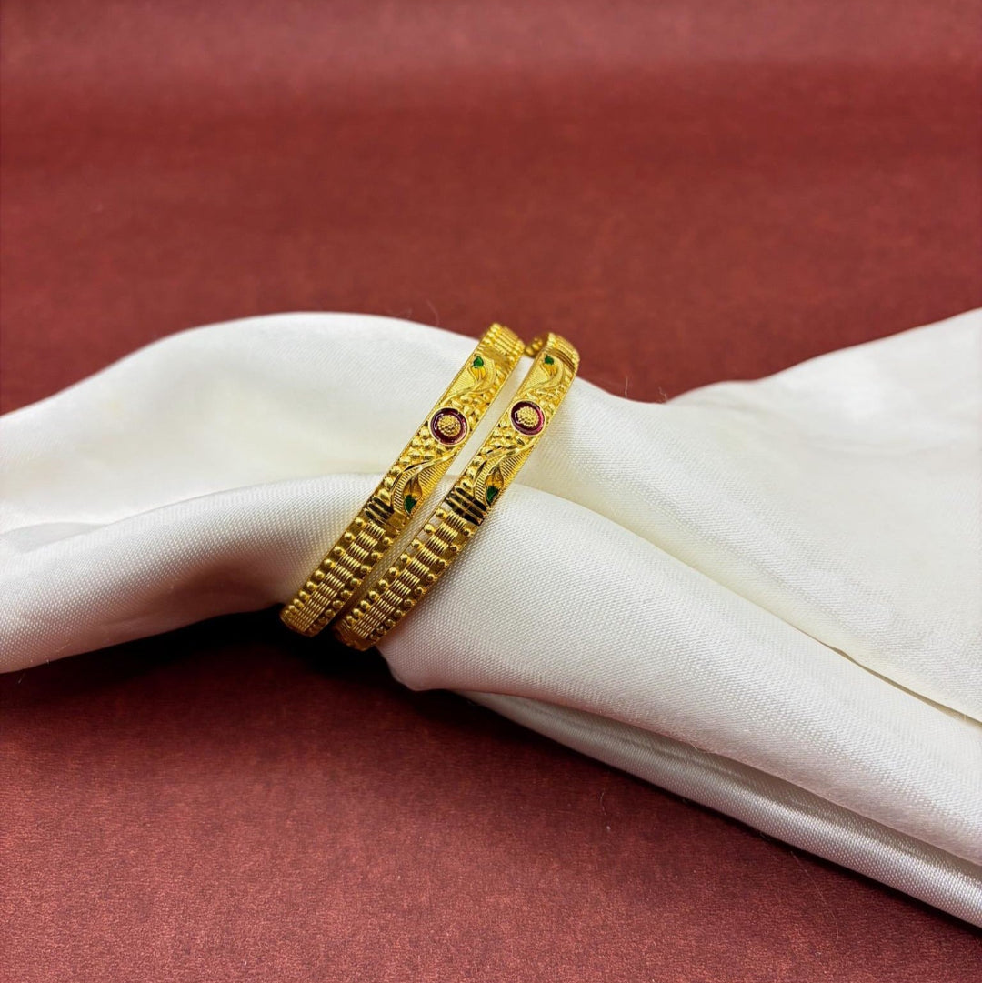 Gold Plated Bangle Set