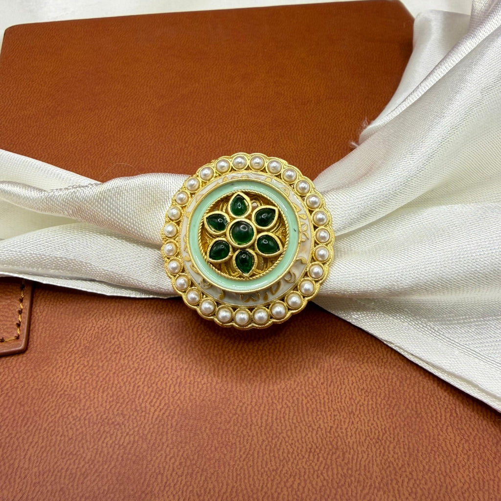 Floral designed Bold Big Size Adjustable Ring