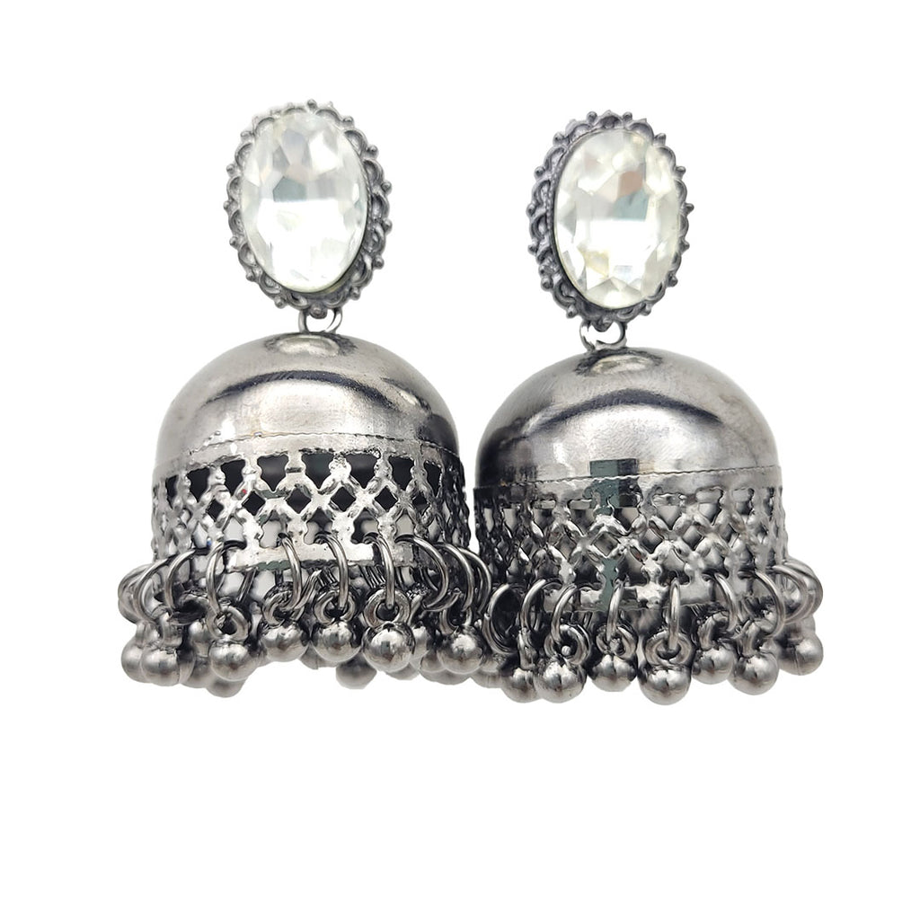 Oxidised Black Jhumki from Kallos Jewellery