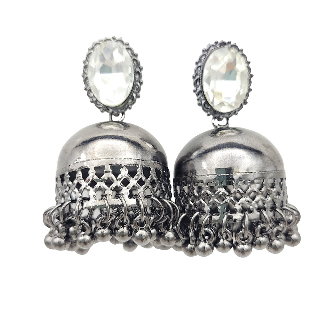 Oxidised Black Jhumki from Kallos Jewellery