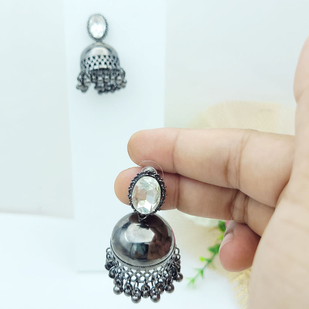 Oxidised Black Jhumki from Kallos Jewellery