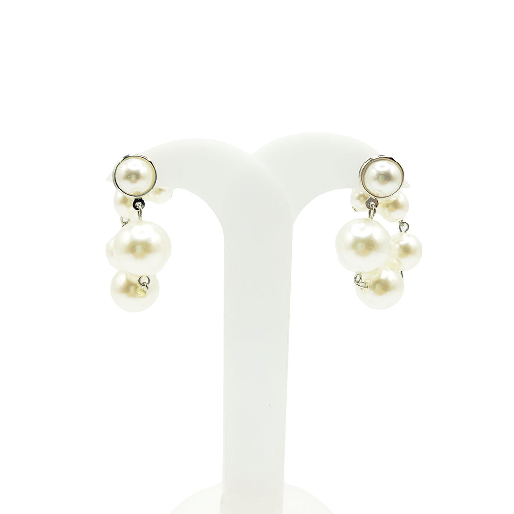 2 in 1 Adjustable Five Pearl Western Earrings