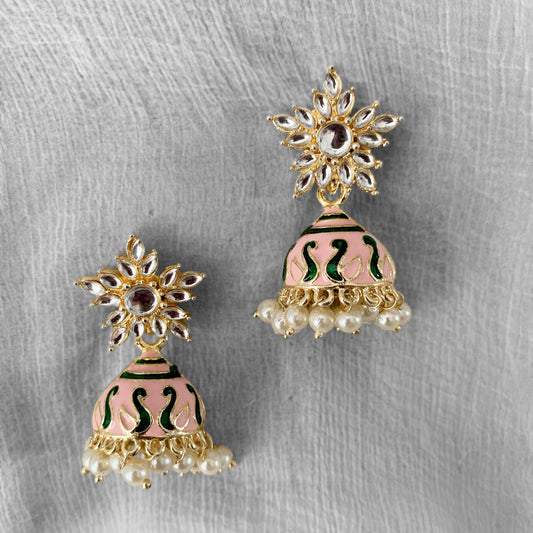 Creme Coloured Jhumkis